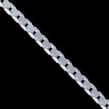 Retiazky na ruku - Náramok strieborný, veneziana diamantata  Dĺžka: 18cm