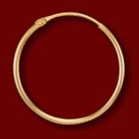 Diamantové náušnice - Náušnice zlaté, kruhy, 1x18mm