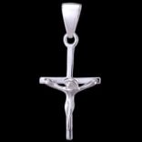 Prívesky kríže - Prívesok strieborný, kríž s Kristom