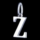 Prívesky bez kameňa - Prívesok strieborný, písmeno Z (písmenko Z)