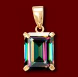 Diamantové prívesky - Prívesok zlatý, mystický topás
