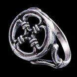 Prstene bez kameňov - Prsteň strieborný, keltský kríž (keltský symbol)