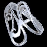 Prstene bez kameňov - Prsteň strieborný, keltský vzor