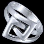 Prstene bez kameňov - Prsteň strieborný, opasok
