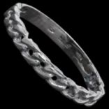 Prstene bez kameňov - Prsteň strieborný, retiazkový vzor