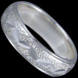 Prstene bez kameňov - Prsteň strieborný, satinovaná obrúčka
