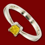 Diamantové prstene - Prsteň zlatý, diamant, zásnubný