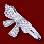 Diamantové prstene - Prsteň zlatý, diamanty, romantický