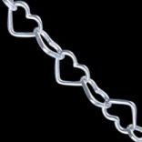 Retiazky na krk - Retiazka na krk strieborná, heart chains Dĺžka: 40cm