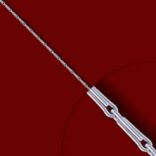 Diamantové náhrdelníky - Retiazka na krk zlatá, barleycorn Dĺžka: 45cm