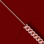 Diamantové náhrdelníky - Retiazka na krk zlatá, Curb Dĺžka: 40cm