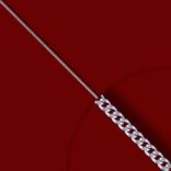 Diamantové náhrdelníky - Retiazka na krk zlatá, curb Dĺžka: 40cm