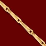 Diamantové náhrdelníky - Retiazka zlatá, barleycorn  Dĺžka: 50cm