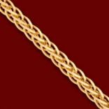 Diamantové náhrdelníky - Retiazka zlatá, soft square spiga Dĺžka: 40cm